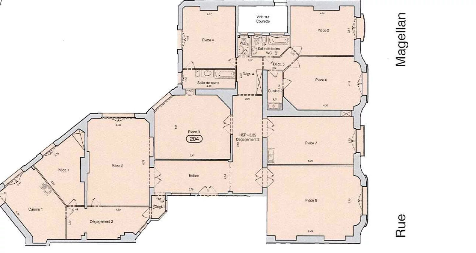 Appartement Paris 8ème 290.8 m² 8 pièces Appartement Paris 8ème 290.8 m² 85785387 3