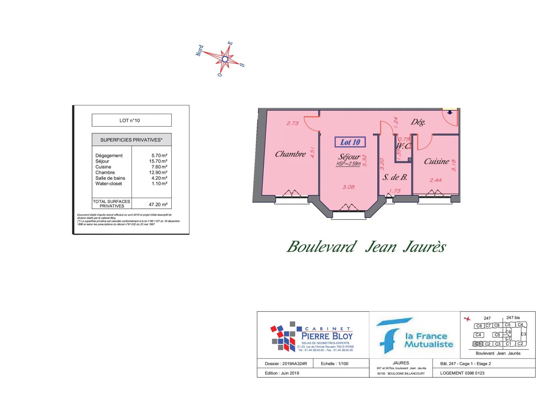 Appartement Boulogne-Billancourt 47.2 m² 2 pièces Appartement Boulogne-Billancourt 47.2 m² 86476215 4