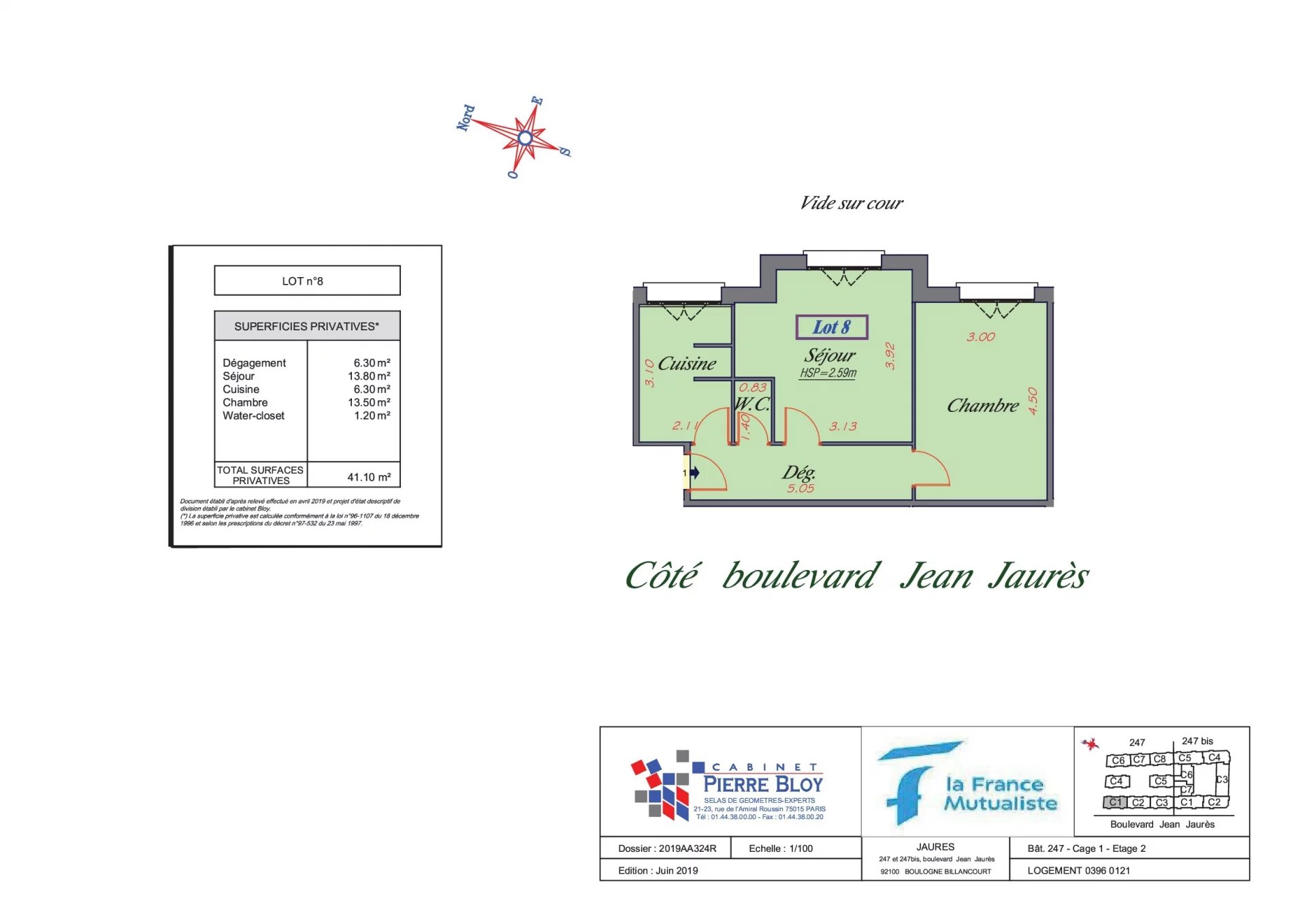 Appartement Boulogne-Billancourt 41.1 m² 2 pièces Appartement Boulogne-Billancourt 41.1 m² 86617565 9