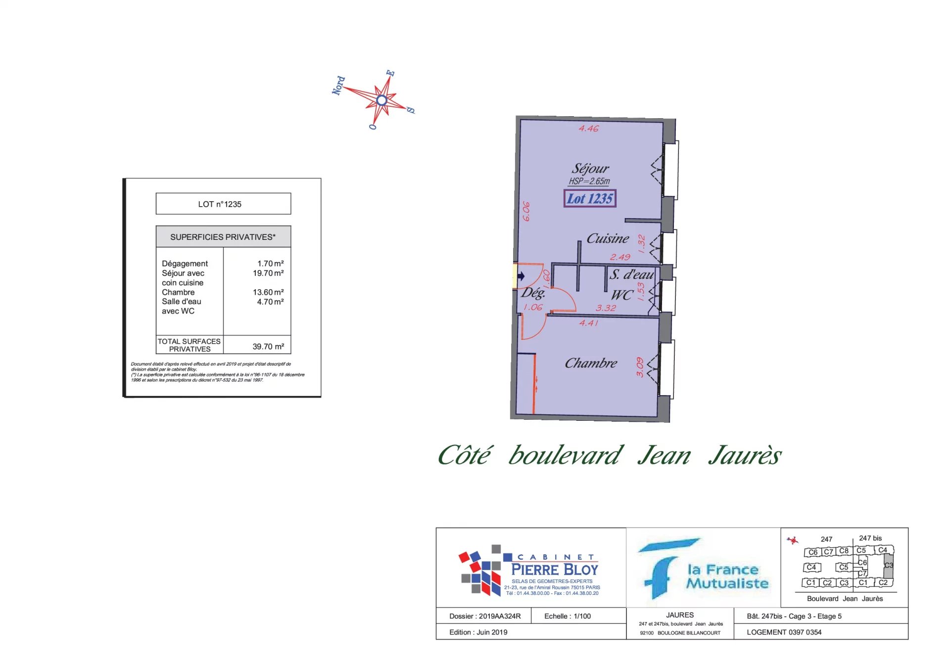Appartement Boulogne-Billancourt 39.7 m² 2 pièces Appartement Boulogne-Billancourt 39.7 m² 86719743 6