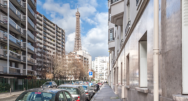 Immeuble Saint Saëns / Desaix, vue rue 