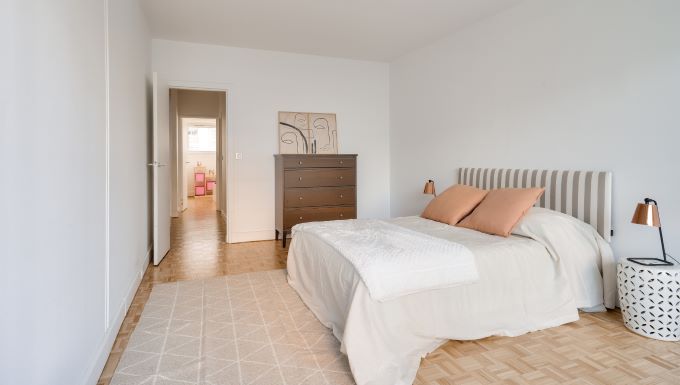 Immeuble Courbevoie Abreuvoir, chambre appartement