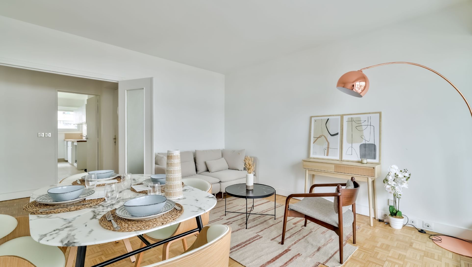 Immeuble Courbevoie Industrie, appartement, le salon