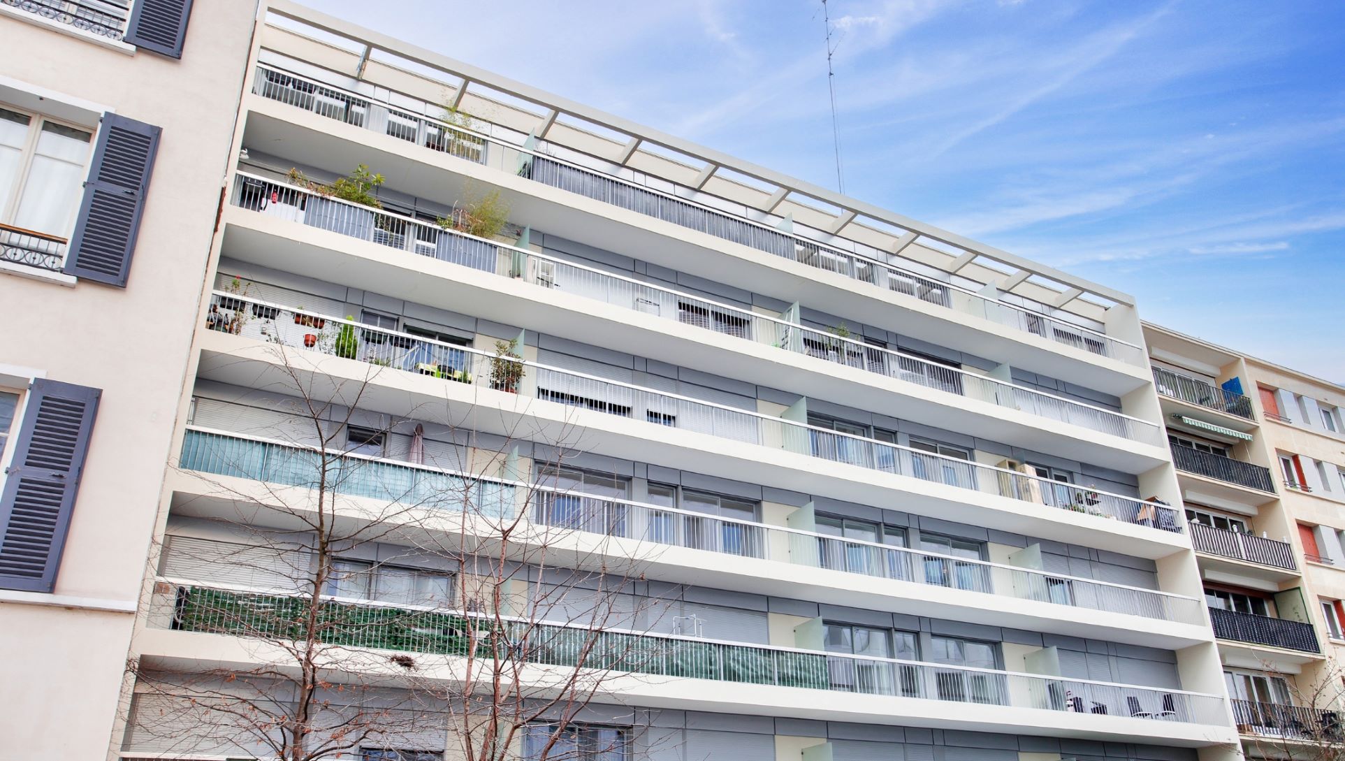 Immeuble Courbevoie Industrie, la façade