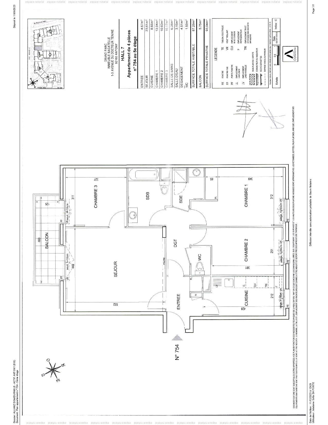 Appartement Antony 86.95 m² 4 pièces Appartement Antony 86.95 m² 87048251 9