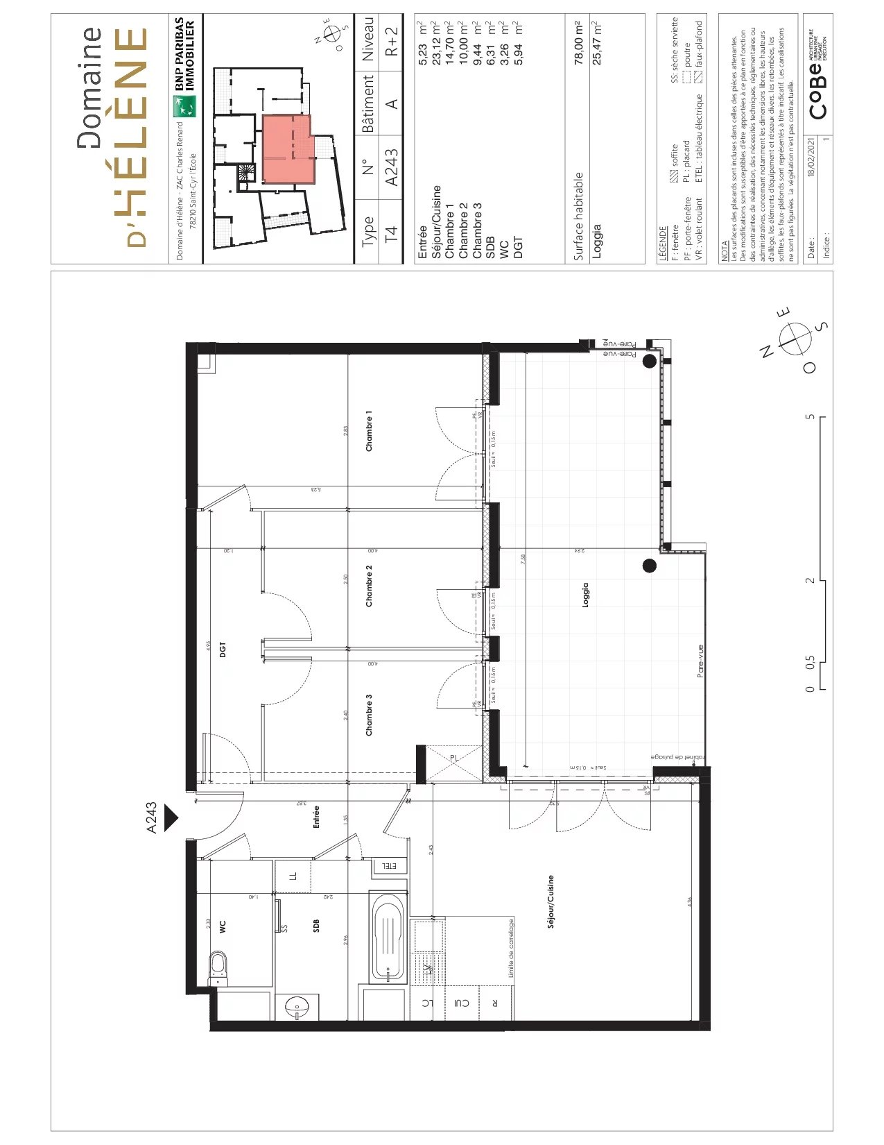 Appartement Saint-Cyr-l'École 78.00 m² 4 pièces Appartement Saint-Cyr-l'École 78.00 m² 86480761 9