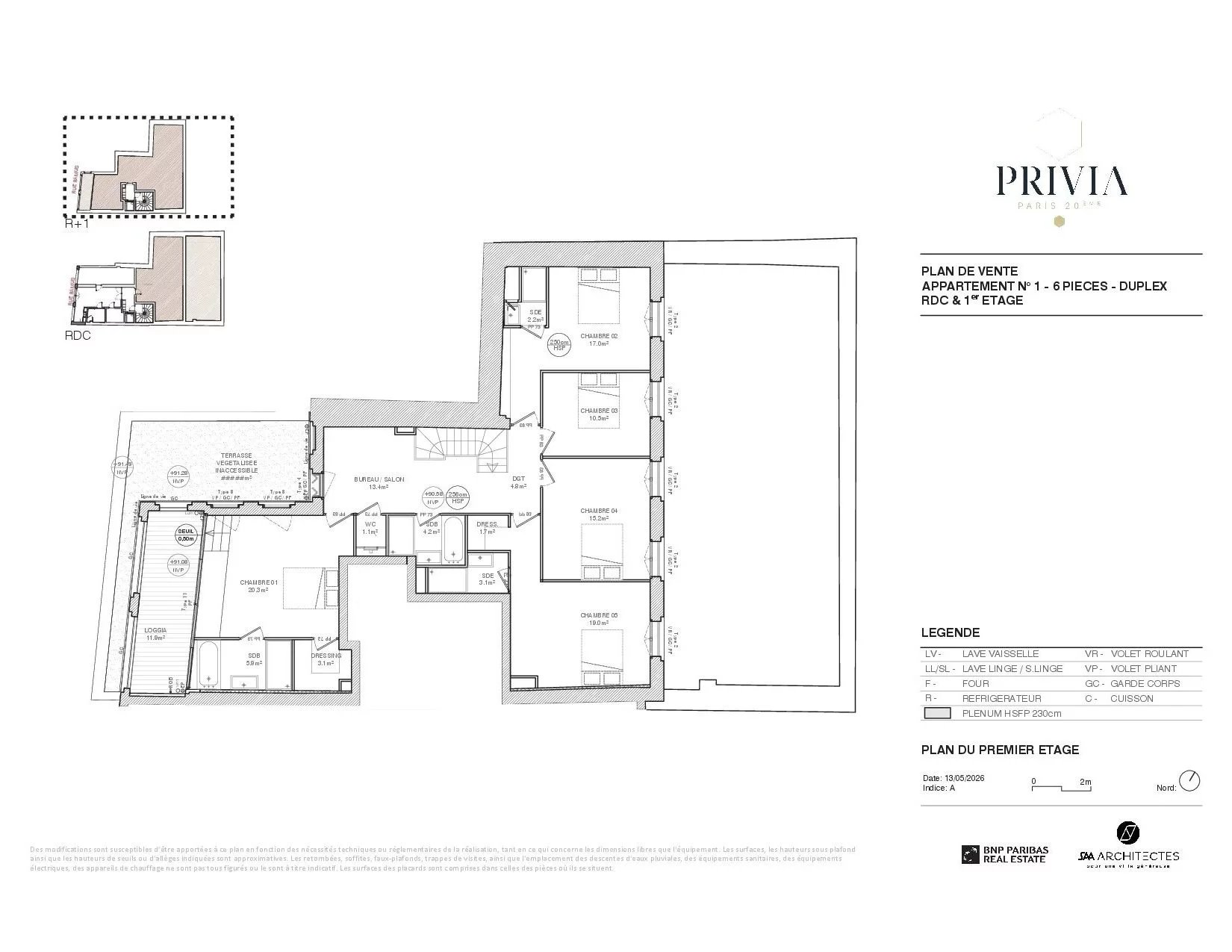 Appartement Paris 20ème 203.80 m² 6 pièces Appartement Paris 20ème 203.80 m² 87175006 5