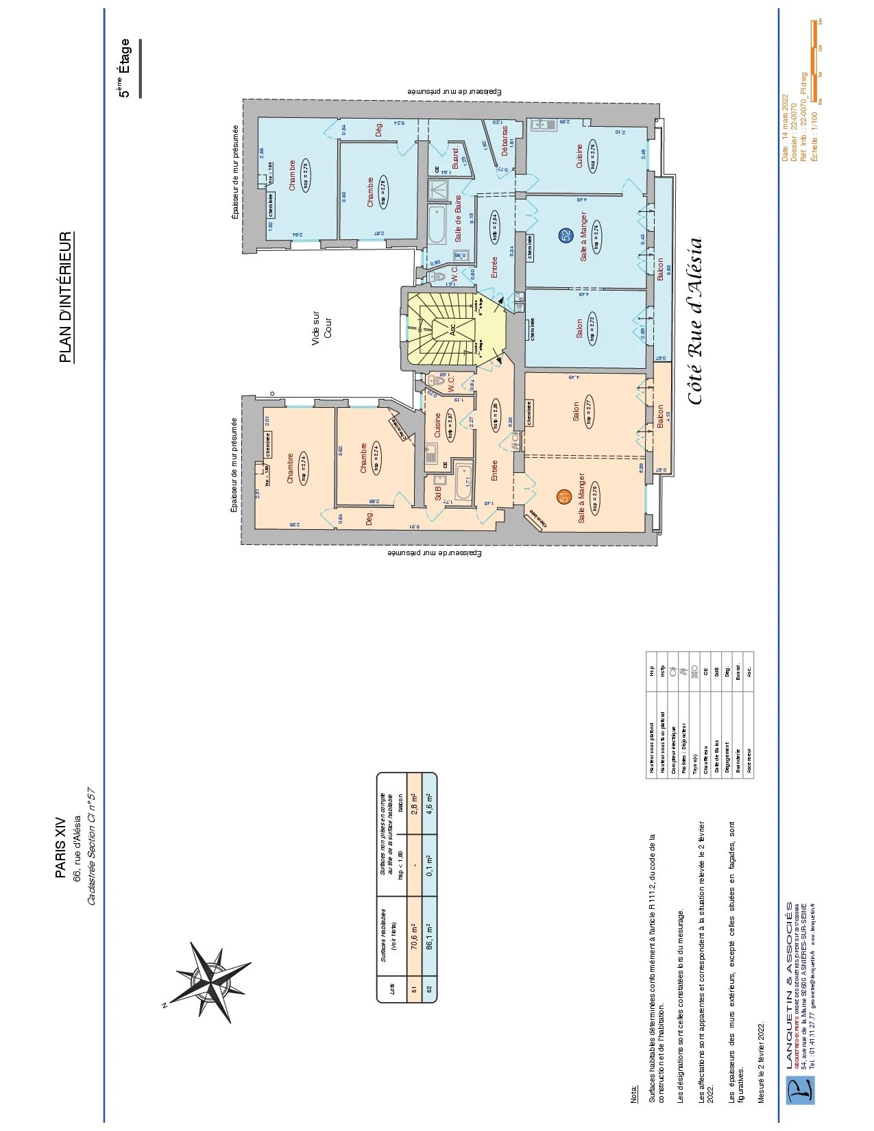 Appartement Paris 14ème 157.00 m² 6 pièces Appartement Paris 14ème 157.00 m² 87510261 5