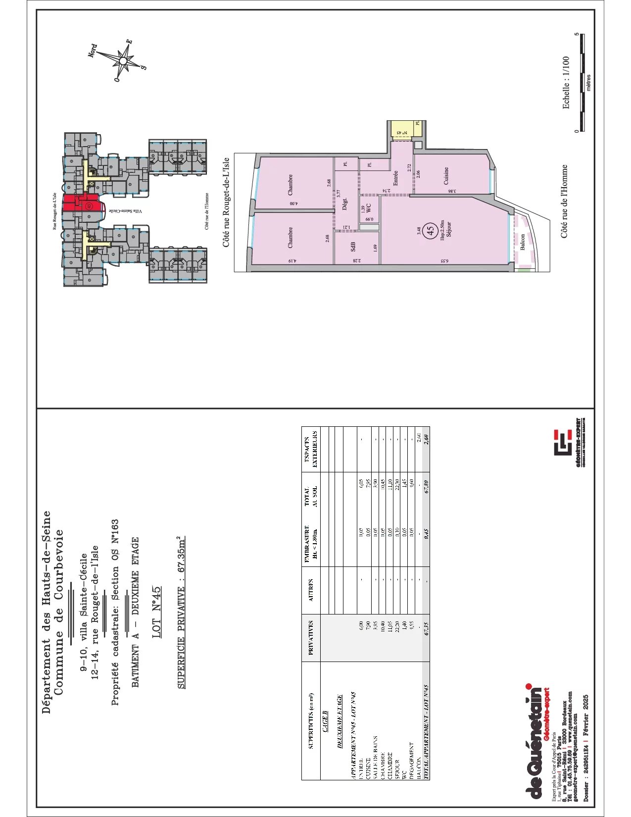 Appartement Courbevoie 67.35 m² 3 pièces Appartement Courbevoie 67.35 m² 86741590 6