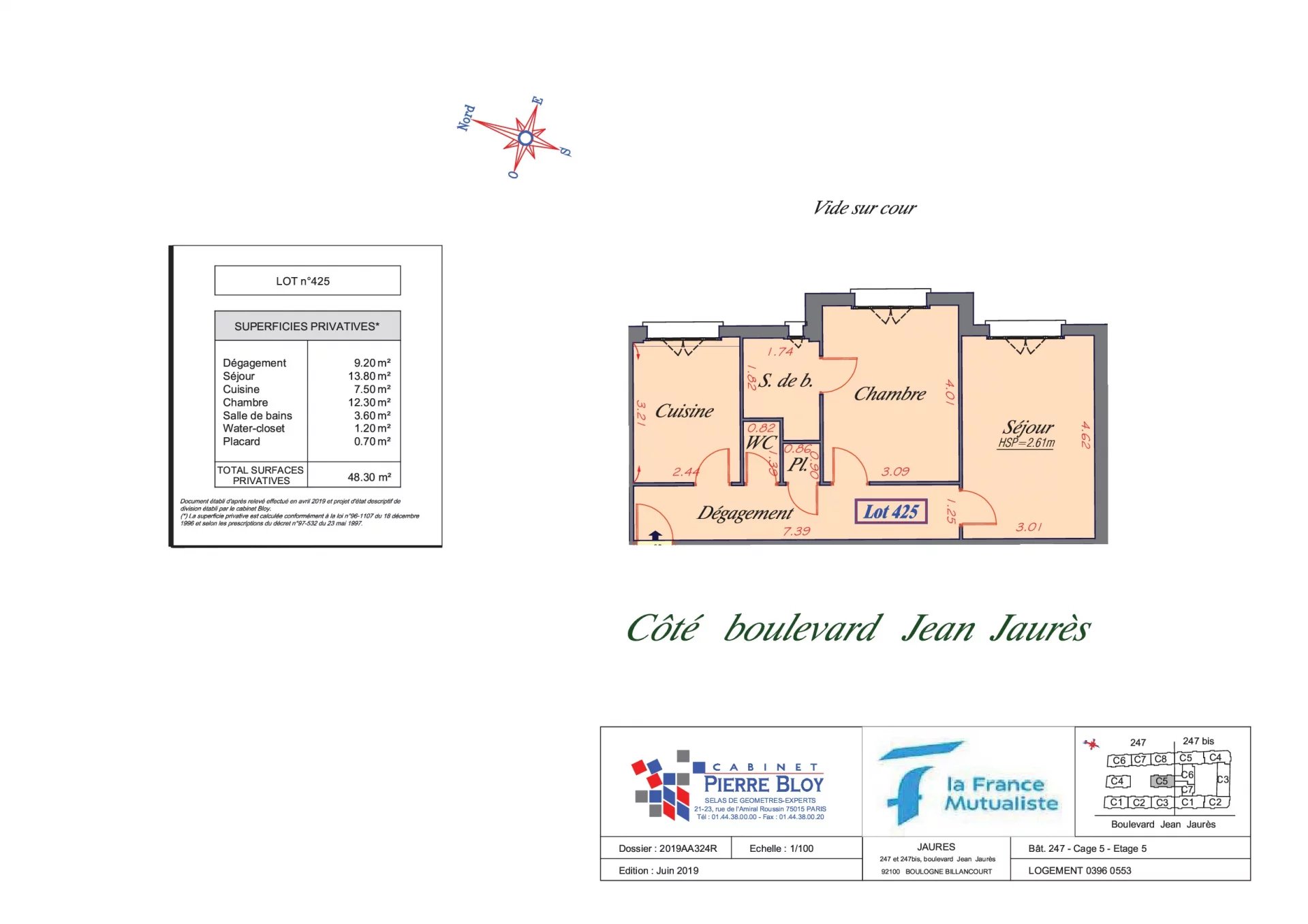 Appartement Boulogne-Billancourt 48.30 m² 2 pièces Appartement Boulogne-Billancourt 48.30 m² 86665963 4