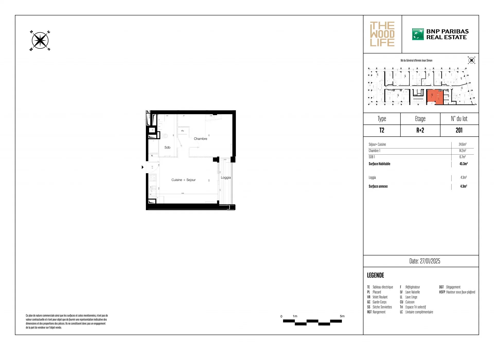 Appartement Paris 13ème 45.30 m² 2 pièces Appartement Paris 13ème 45.30 m² 86371644 7