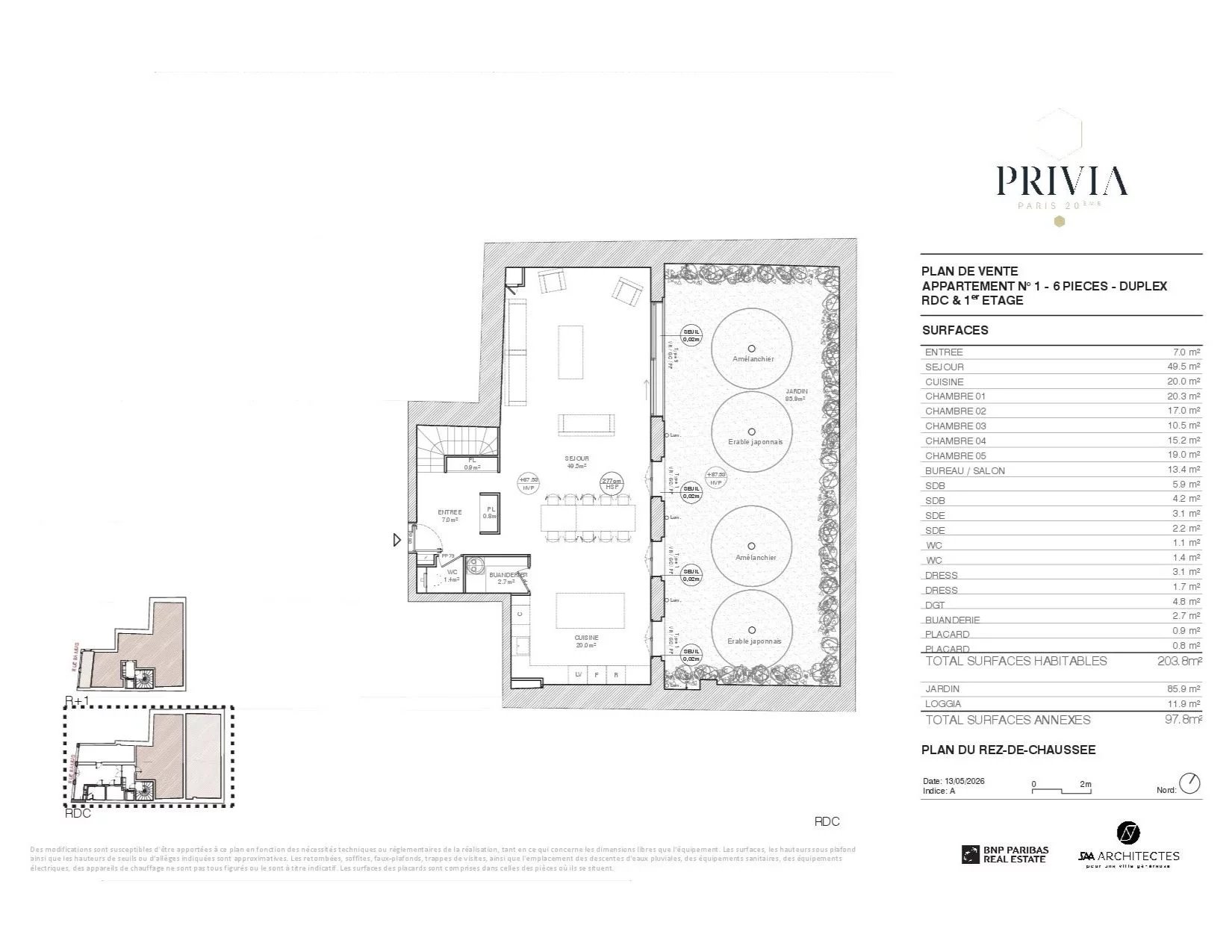 Appartement Paris 20ème 203.80 m² 6 pièces Appartement Paris 20ème 203.80 m² 87175006 4