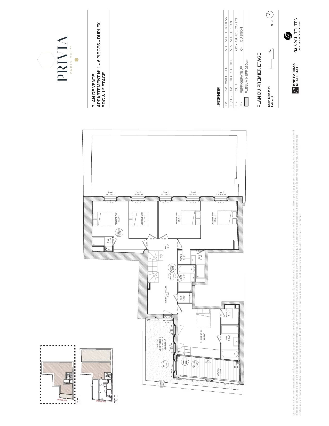Appartement Paris 20ème 203.80 m² 6 pièces Appartement Paris 20ème 203.80 m² 87175006 3