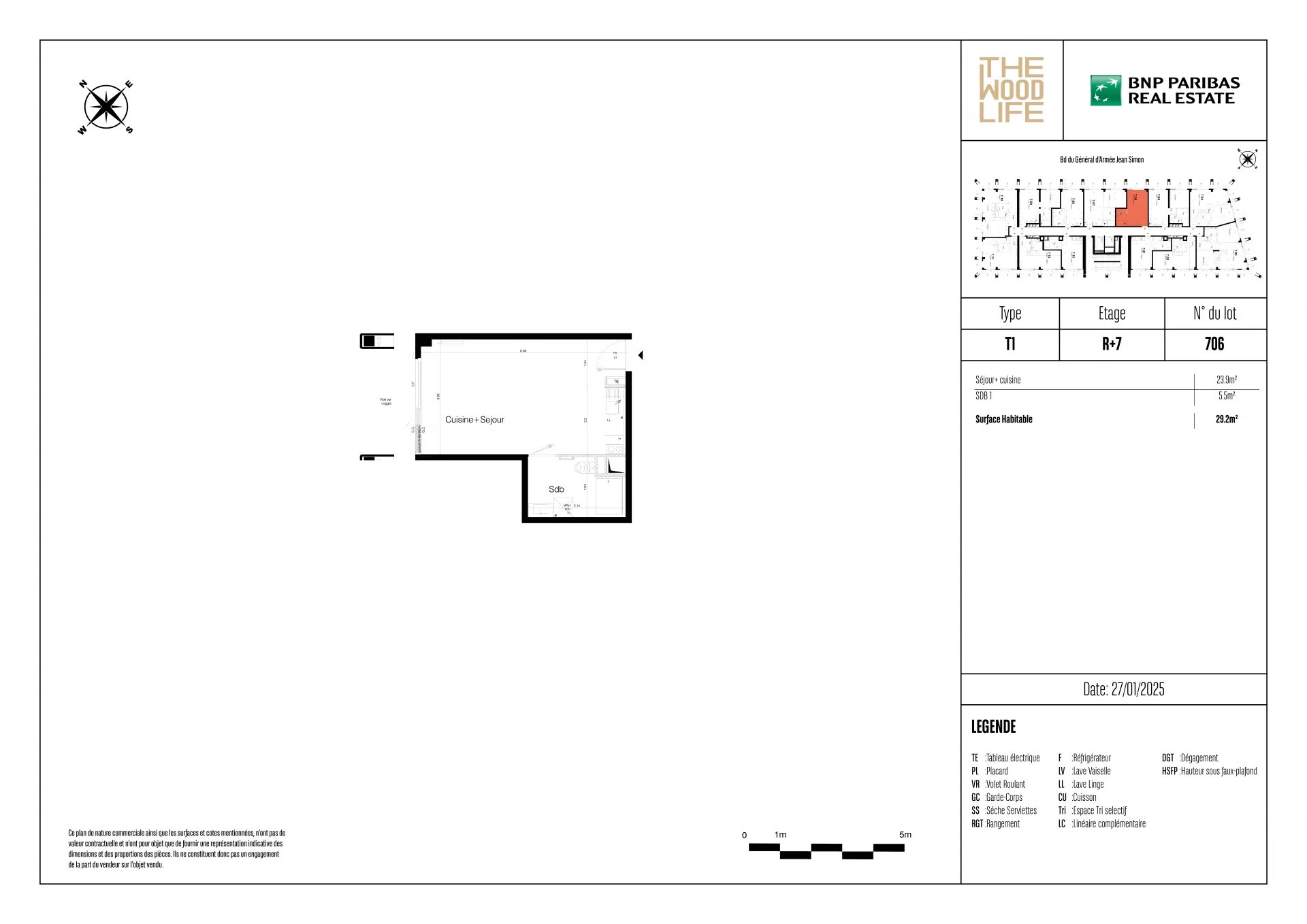 Appartement Paris 13ème 29.20 m² 1 pièce Appartement Paris 13ème 29.20 m² 85581656 7