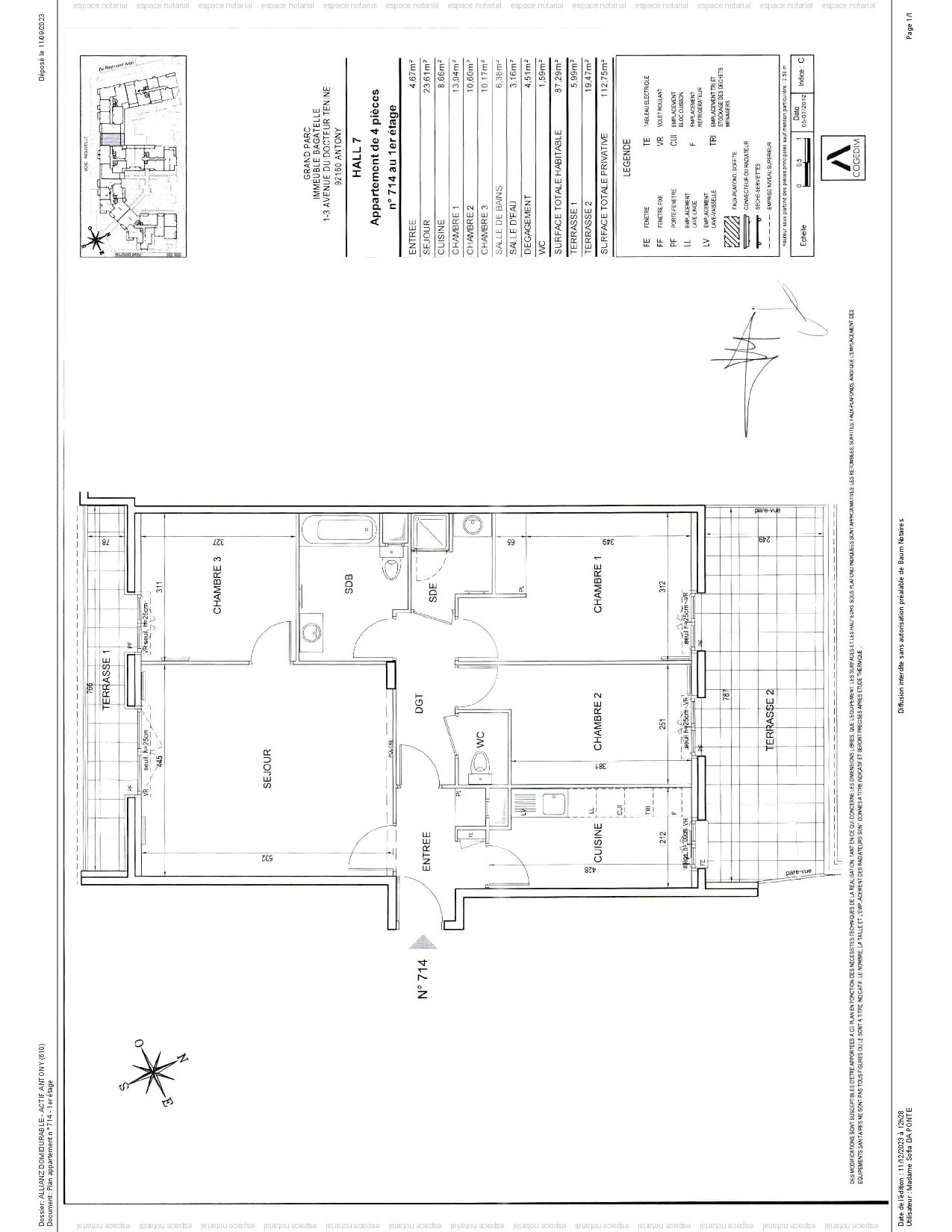 Appartement Antony 86.92 m² 4 pièces Appartement Antony 86.92 m² 86352456 11