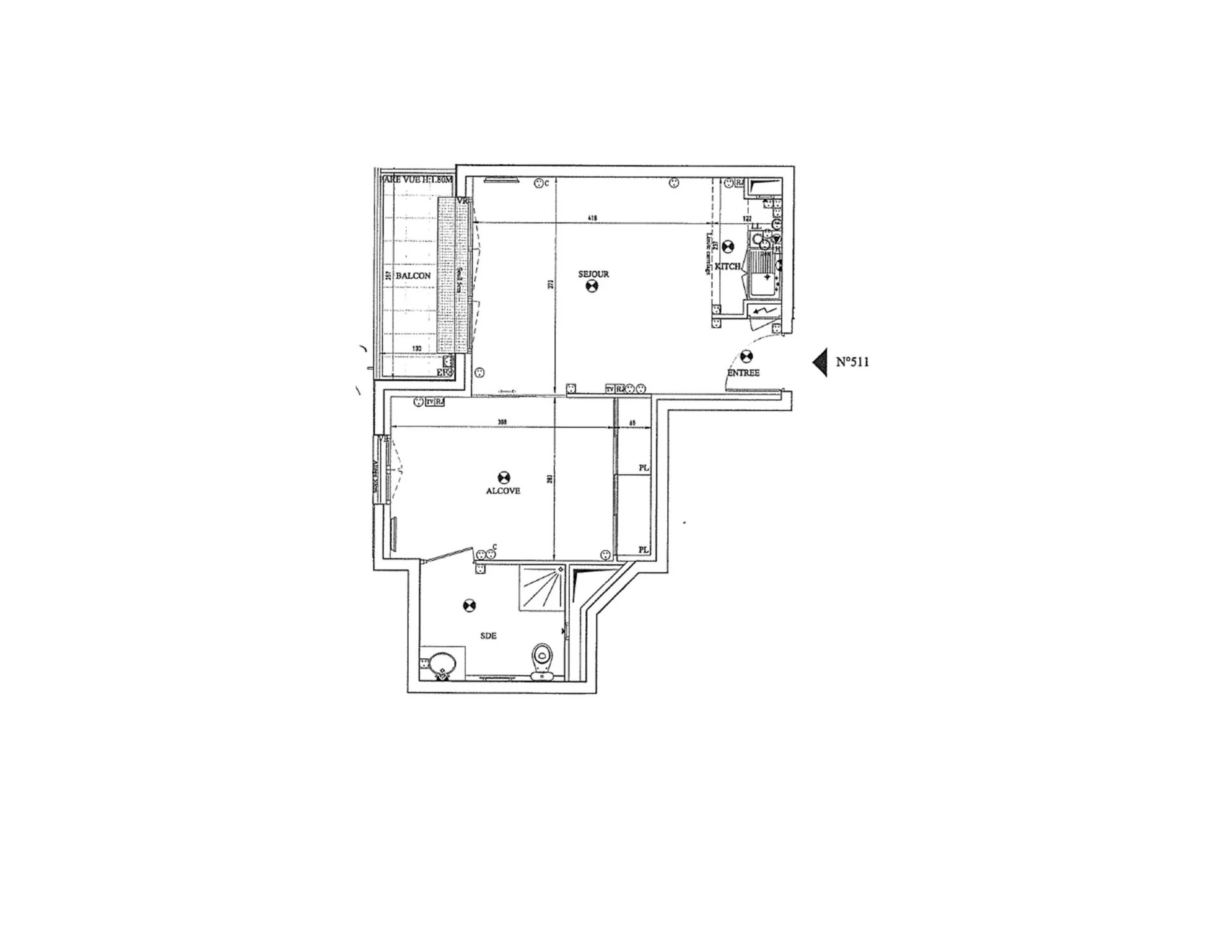 Appartement Montmorency 37.71 m² 2 pièces Appartement Montmorency 37.71 m² 86512275 7