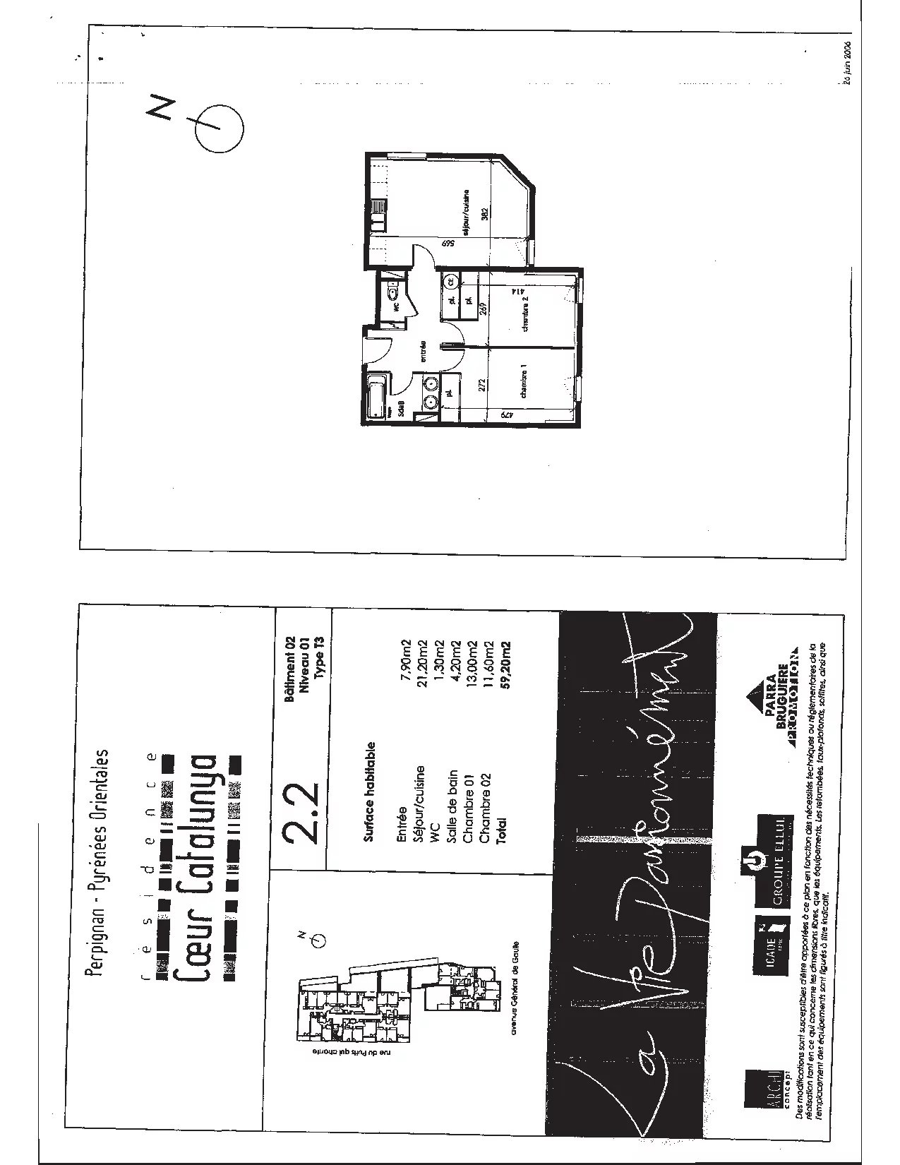 Appartement Perpignan 58.09 m² 3 pièces Appartement Perpignan 58.09 m² 7547952 13