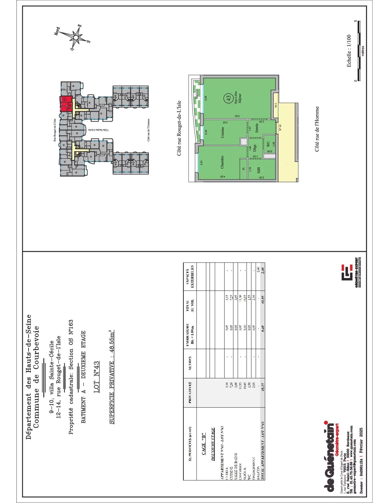 Appartement Courbevoie 48.55 m² 2 pièces Appartement Courbevoie 48.55 m² 86748306 4