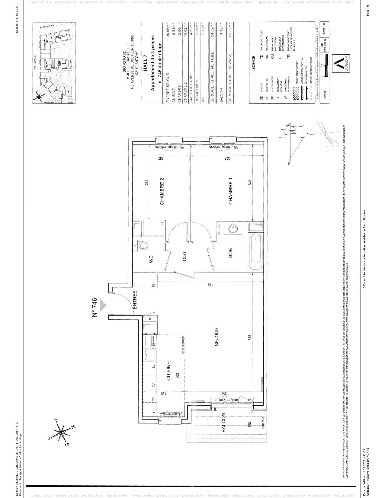 Appartement Antony 64.13 m² 3 pièces Appartement Antony 64.13 m² 86437658 8
