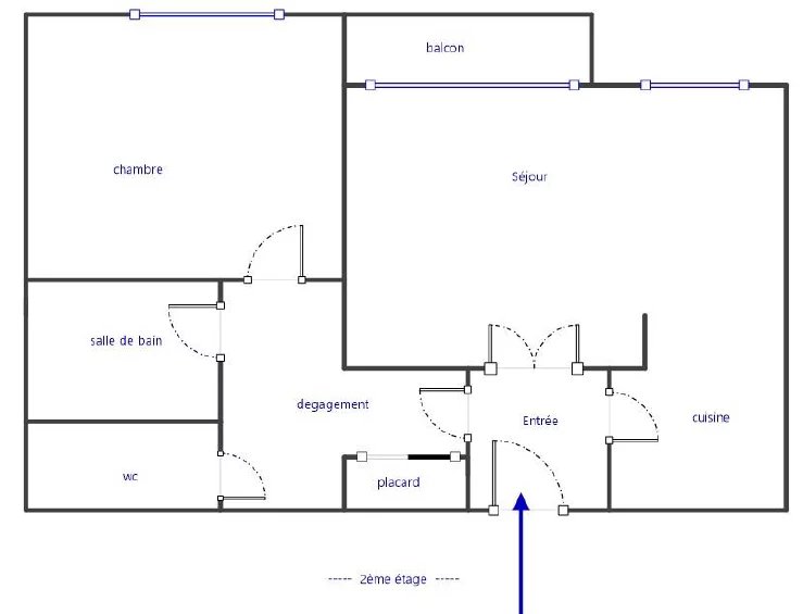 Appartement Paris 18ème 48.12 m² 2 pièces Appartement Paris 18ème 48.12 m² 86352581 12