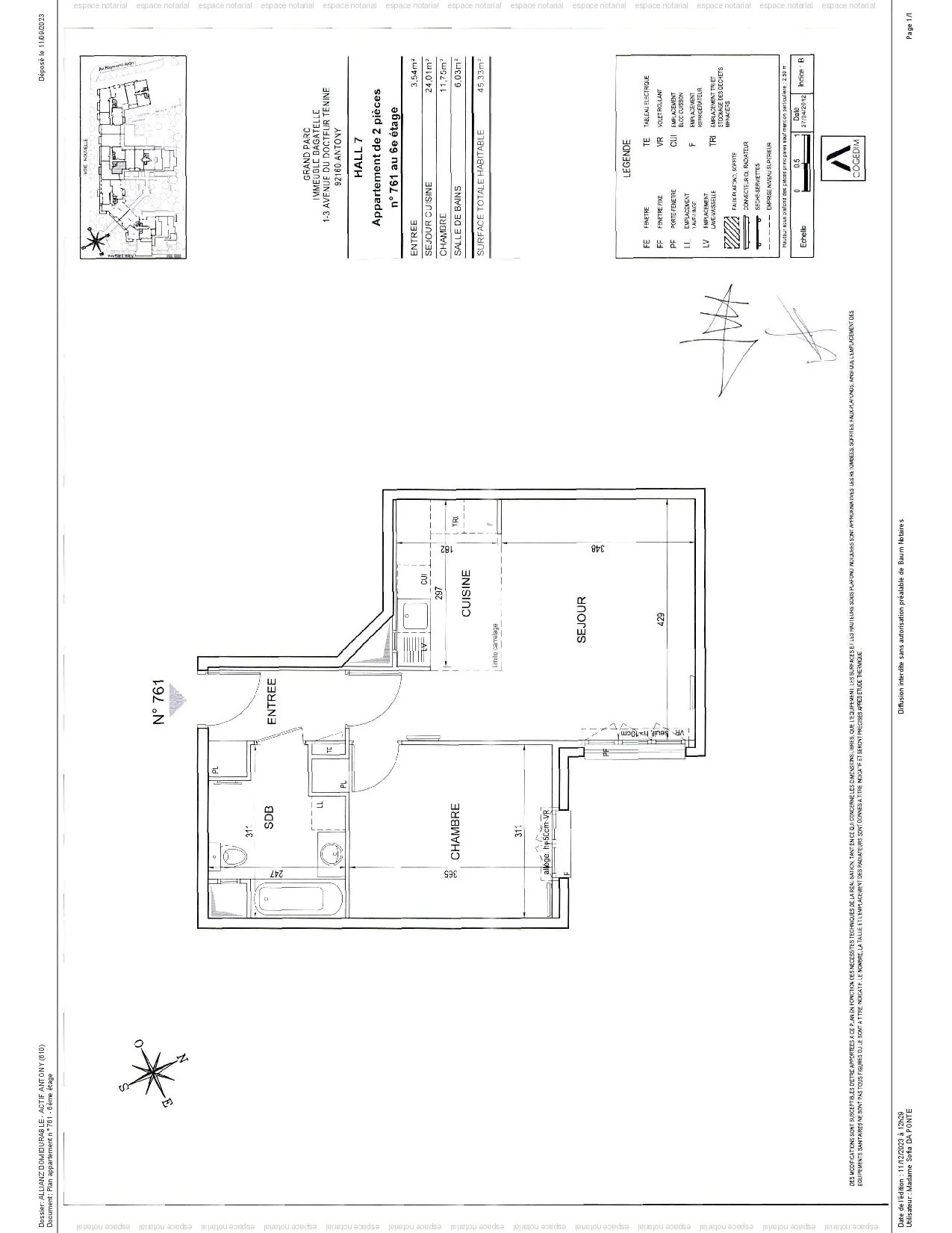 Appartement Antony 45.12 m² 2 pièces Appartement Antony 45.12 m² 86403740 6