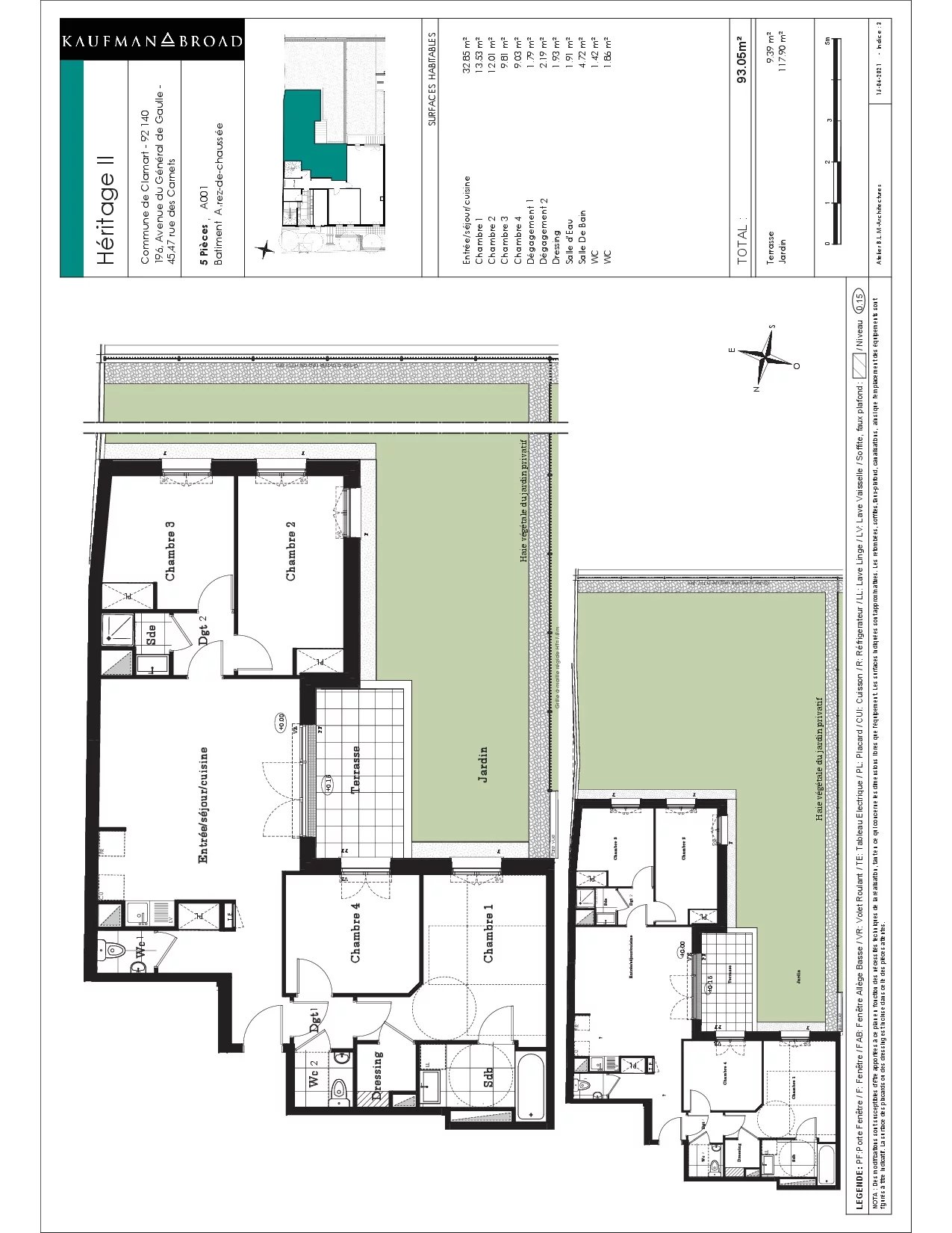 Appartement Clamart 93.05 m² 5 pièces Appartement Clamart 93.05 m² 87014755 10