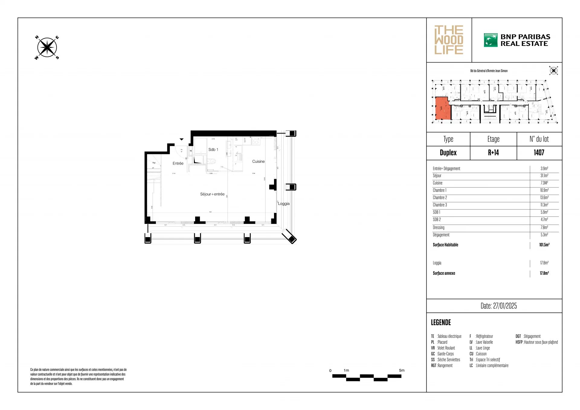 Appartement Paris 13ème 101.50 m² 4 pièces Appartement Paris 13ème 101.50 m² 85939482 8