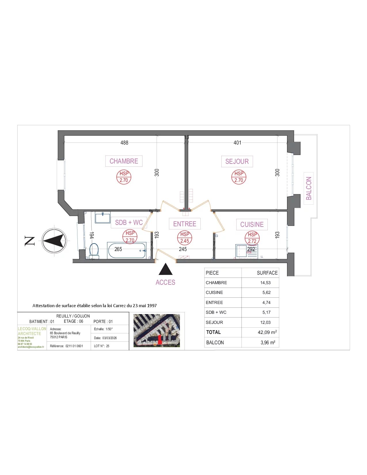 Appartement Paris 12ème 42.09 m² 2 pièces Appartement Paris 12ème 42.09 m² 86833448 8