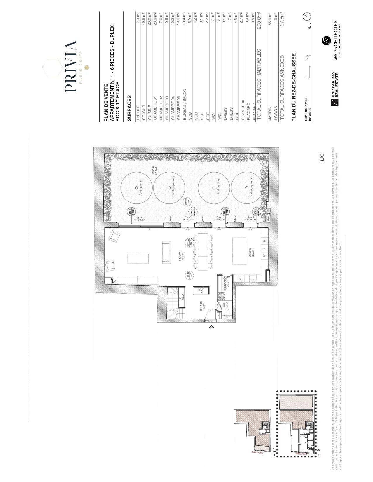 Appartement Paris 20ème 203.80 m² 6 pièces Appartement Paris 20ème 203.80 m² 87175006 2