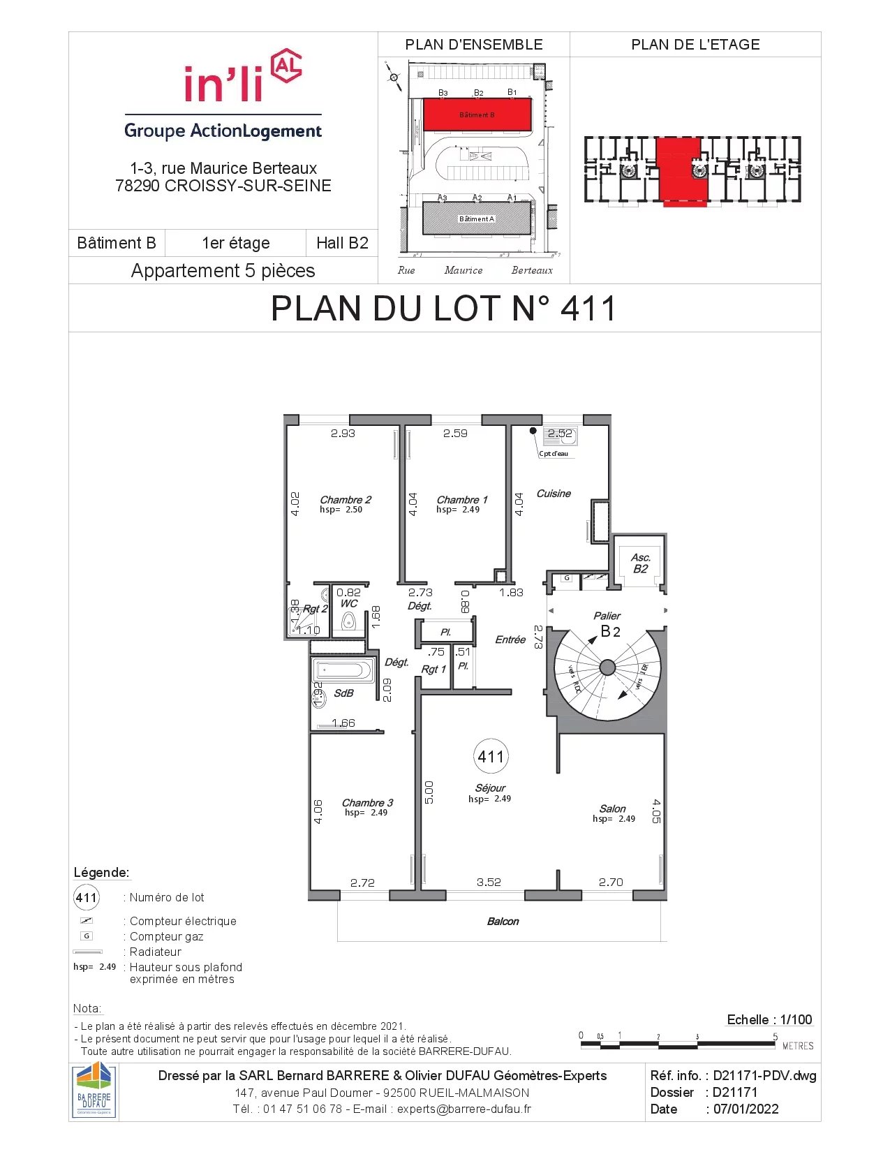 Appartement Croissy-sur-Seine 89.20 m² 5 pièces Appartement Croissy-sur-Seine 89.20 m² 86206598 10