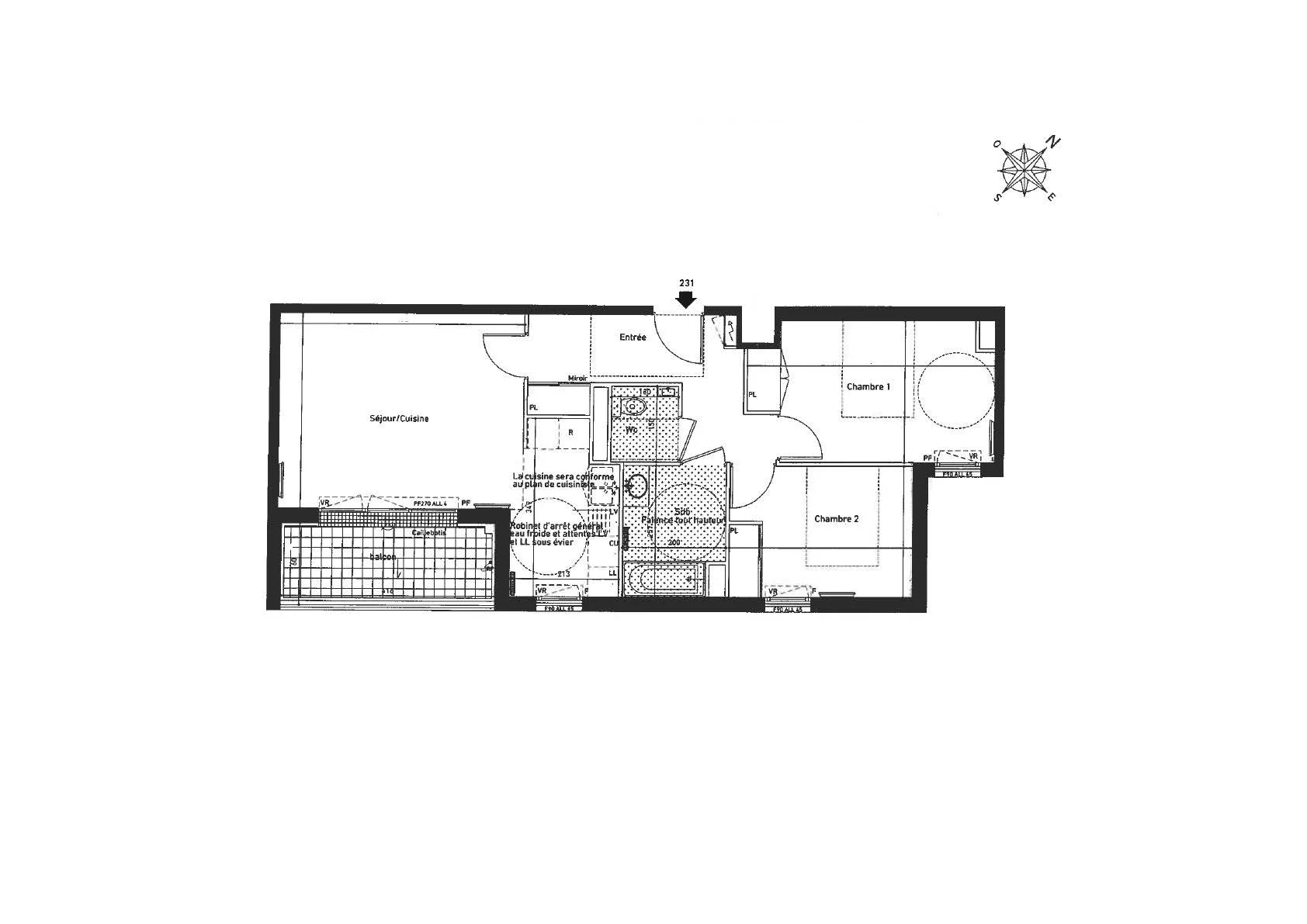Appartement Franconville 59.46 m² 3 pièces Appartement Franconville 59.46 m² 85835012 9