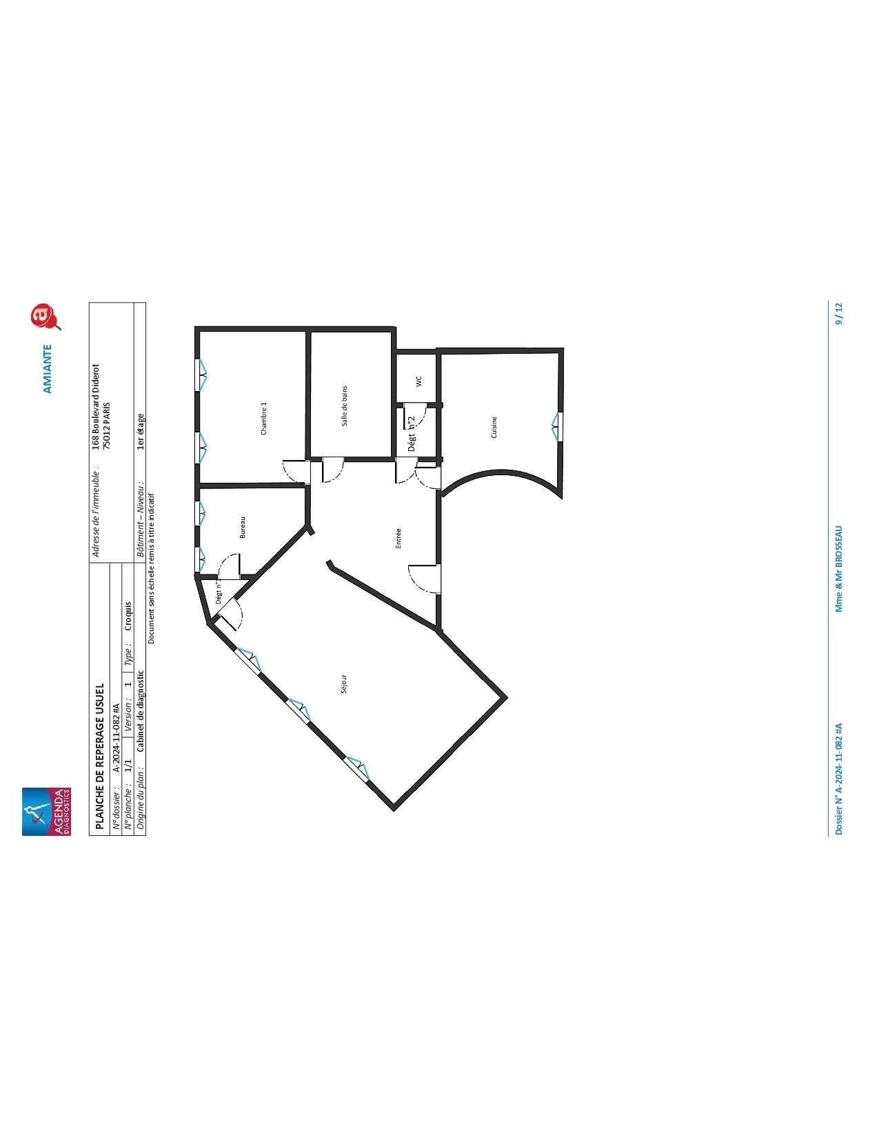 Appartement Paris 12ème 73.13 m² 3 pièces Appartement Paris 12ème 73.13 m² 86422422 8