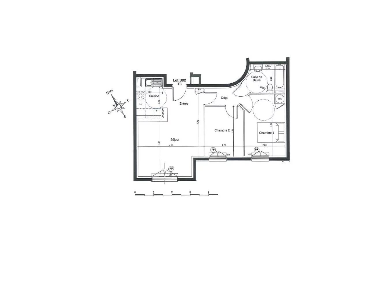 Appartement Villemomble 58.00 m² 3 pièces Appartement Villemomble 58.00 m² 86464354 7