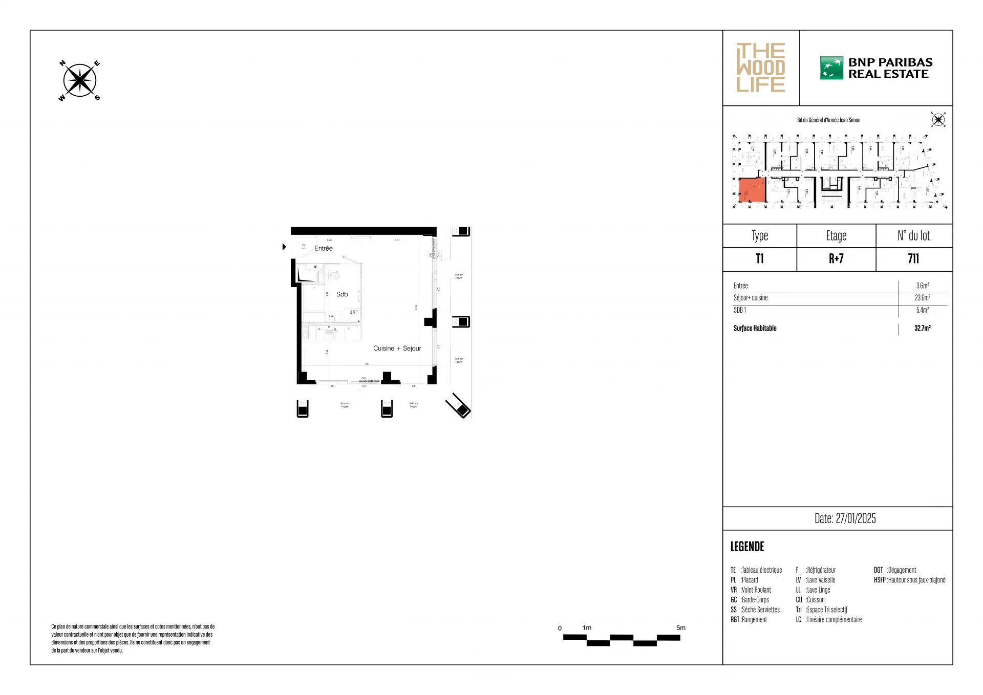 Appartement Paris 13ème 32.70 m² 1 pièce Appartement Paris 13ème 32.70 m² 86872086 8