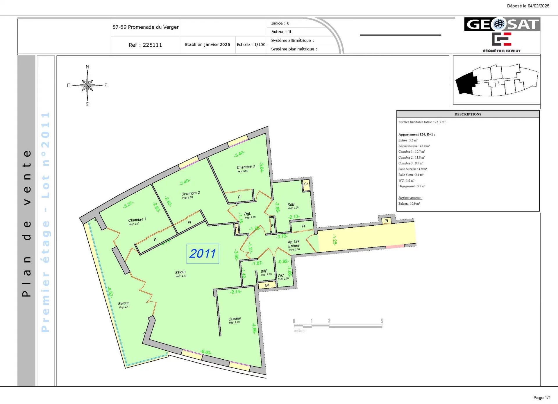 Appartement Issy-les-Moulineaux 92.30 m² 4 pièces Appartement Issy-les-Moulineaux 92.30 m² 85715975 12