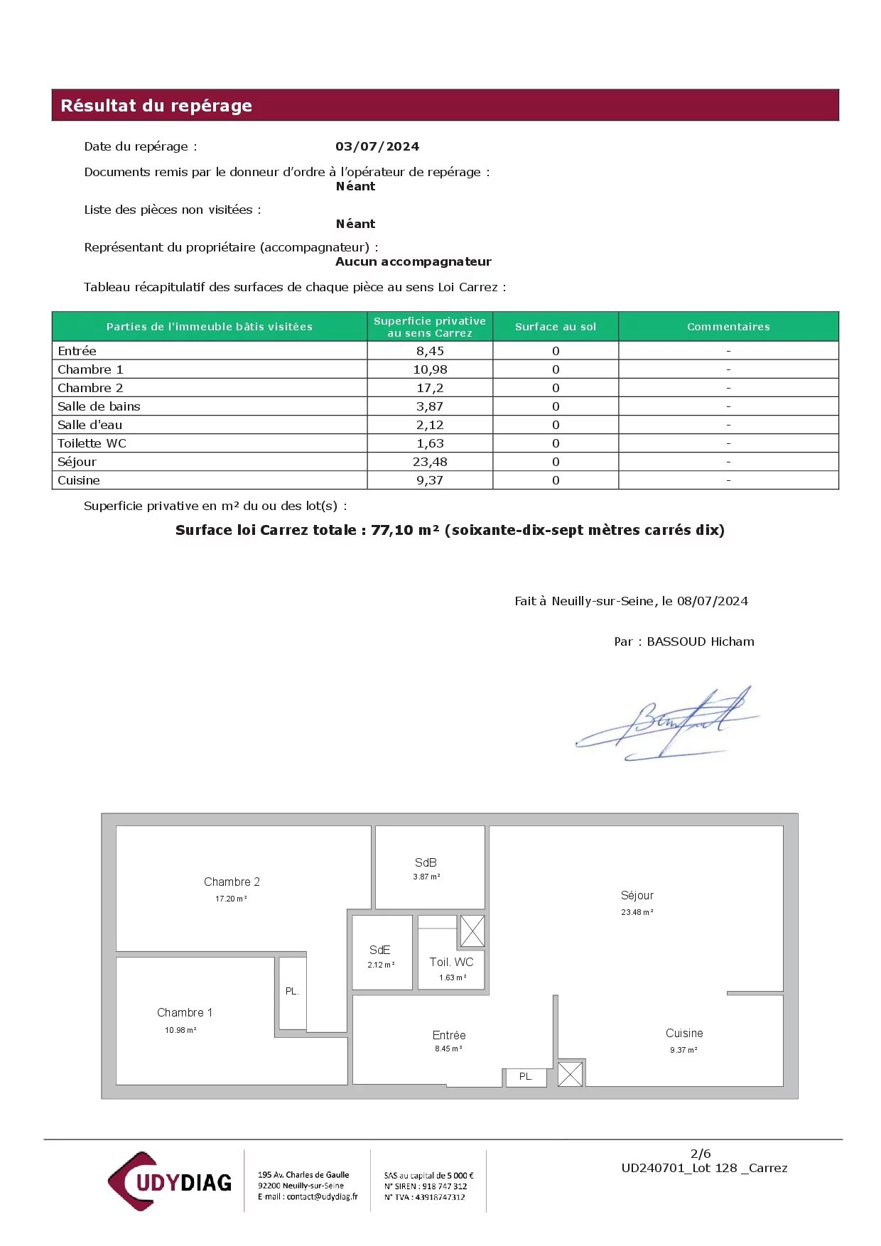 Appartement Paris 15ème 77.10 m² 3 pièces Appartement Paris 15ème 77.10 m² 85323925 10