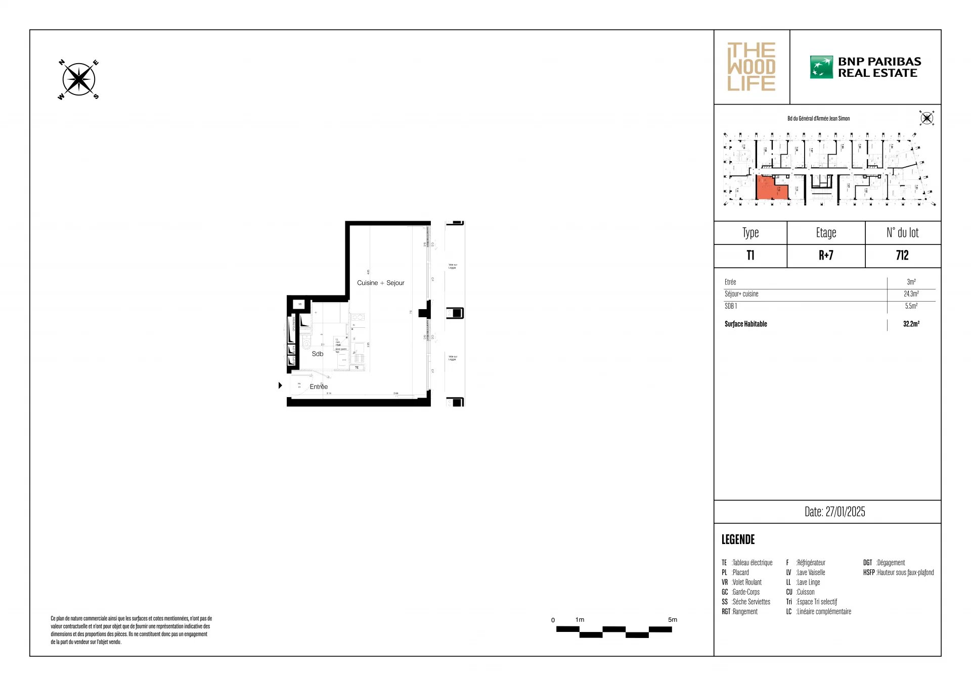 Appartement Paris 13ème 32.20 m² 1 pièce Appartement Paris 13ème 32.20 m² 86384556 3